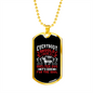 Shelter Dog Red Necklace Stainless Steel or 18k Gold Dog Tag 24" Chain-Express Your Love Gifts