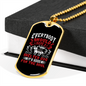 Shelter Dog Red Necklace Stainless Steel or 18k Gold Dog Tag 24" Chain-Express Your Love Gifts
