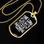 Shepherd I Lack Nothing Christian Necklace Stainless Steel or 18k Gold Dog Tag 24" Chain-Express Your Love Gifts