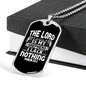 Shepherd I Lack Nothing Christian Necklace Stainless Steel or 18k Gold Dog Tag 24" Chain-Express Your Love Gifts