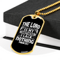 Shepherd I Lack Nothing Christian Necklace Stainless Steel or 18k Gold Dog Tag 24" Chain-Express Your Love Gifts