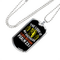 Shepherd Is My Lord Christian Necklace Stainless Steel or 18k Gold Dog Tag 24" Chain-Express Your Love Gifts