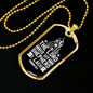 Shepherd Lack Nothing Christian Necklace Stainless Steel or 18k Gold Dog Tag 24" Chain-Express Your Love Gifts