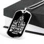Shepherd Lack Nothing Christian Necklace Stainless Steel or 18k Gold Dog Tag 24" Chain-Express Your Love Gifts