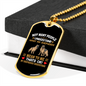 Shepherds Understand Necklace Stainless Steel or 18k Gold Dog Tag 24" Chain-Express Your Love Gifts