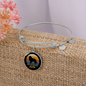 Shetland Sheepdog Mom Bracelet Stainless Steel or 18k Gold Circle Bangle-Express Your Love Gifts