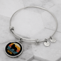 Shetland Sheepdog Mom Bracelet Stainless Steel or 18k Gold Circle Bangle-Express Your Love Gifts