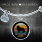 Shetland Sheepdog Mom Bracelet Stainless Steel or 18k Gold Circle Bangle-Express Your Love Gifts