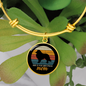 Shetland Sheepdog Mom Bracelet Stainless Steel or 18k Gold Circle Bangle-Express Your Love Gifts