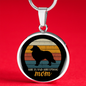 Shetland Sheepdog Mom Circle Necklace Stainless Steel or 18k Gold 18-22"-Express Your Love Gifts