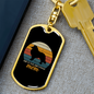 Shetland Sheepdog Mom Keychain Stainless Steel or 18k Gold Dog Tag Keyring-Express Your Love Gifts