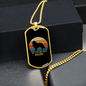 Shetland Sheepdog Mom Necklace Stainless Steel or 18k Gold Dog Tag 24" Chain-Express Your Love Gifts