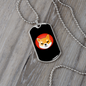 Shiba Inu Crypto Necklace Stainless Steel or 18k Gold Dog Tag 24" Chain-Express Your Love Gifts