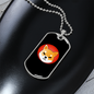 Shiba Inu Crypto Necklace Stainless Steel or 18k Gold Dog Tag 24" Chain-Express Your Love Gifts