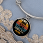 Shiba Inu Mom Bracelet Stainless Steel or 18k Gold Circle Bangle-Express Your Love Gifts