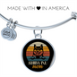 Shiba Inu Mom Bracelet Stainless Steel or 18k Gold Circle Bangle-Express Your Love Gifts