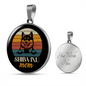 Shiba Inu Mom Circle Necklace Stainless Steel or 18k Gold 18-22"-Express Your Love Gifts