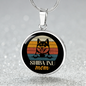 Shiba Inu Mom Circle Necklace Stainless Steel or 18k Gold 18-22"-Express Your Love Gifts