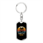 Shiba Inu Mom Keychain Stainless Steel or 18k Gold Dog Tag Keyring-Express Your Love Gifts