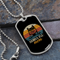 Shiba Inu Mom Necklace Stainless Steel or 18k Gold Dog Tag 24" Chain-Express Your Love Gifts