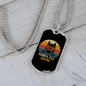 Shiba Inu Mom Necklace Stainless Steel or 18k Gold Dog Tag 24" Chain-Express Your Love Gifts