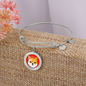 Shiba Inu (SHIB) Bracelet Stainless Steel or 18k Gold Circle Bangle-Express Your Love Gifts