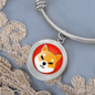 Shiba Inu (SHIB) Bracelet Stainless Steel or 18k Gold Circle Bangle-Express Your Love Gifts