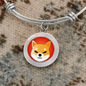 Shiba Inu (SHIB) Bracelet Stainless Steel or 18k Gold Circle Bangle-Express Your Love Gifts