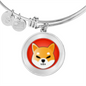 Shiba Inu (SHIB) Bracelet Stainless Steel or 18k Gold Circle Bangle-Express Your Love Gifts