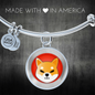 Shiba Inu (SHIB) Bracelet Stainless Steel or 18k Gold Circle Bangle-Express Your Love Gifts