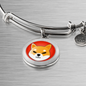 Shiba Inu (SHIB) Bracelet Stainless Steel or 18k Gold Circle Bangle-Express Your Love Gifts