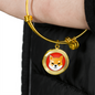 Shiba Inu (SHIB) Bracelet Stainless Steel or 18k Gold Circle Bangle-Express Your Love Gifts
