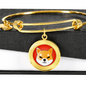 Shiba Inu (SHIB) Bracelet Stainless Steel or 18k Gold Circle Bangle-Express Your Love Gifts