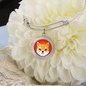 Shiba Inu (SHIB) Bracelet Stainless Steel or 18k Gold Circle Bangle-Express Your Love Gifts