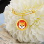 Shiba Inu (SHIB) Bracelet Stainless Steel or 18k Gold Circle Bangle-Express Your Love Gifts