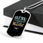Shield Around Me Psalms Christian Necklace Stainless Steel or 18k Gold Dog Tag 24" Chain-Express Your Love Gifts