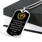 Shield Of Salvation Cross Dog Tag Stainless Steel or 18k Gold 24" Chain-Express Your Love Gifts