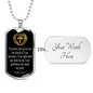 Shield Of Salvation Cross Dog Tag Stainless Steel or 18k Gold 24" Chain-Express Your Love Gifts