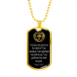 Shield Of Salvation Cross Dog Tag Stainless Steel or 18k Gold 24" Chain-Express Your Love Gifts