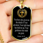 Shield Of Salvation Cross Dog Tag Stainless Steel or 18k Gold 24" Chain-Express Your Love Gifts