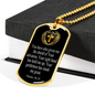 Shield Of Salvation Cross Dog Tag Stainless Steel or 18k Gold 24" Chain-Express Your Love Gifts