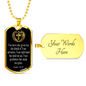 Shield Of Salvation Cross Dog Tag Stainless Steel or 18k Gold 24" Chain-Express Your Love Gifts