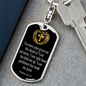 Shield Of Salvation Swivel Keychain Dog Tag Stainless Steel or 18k Gold-Express Your Love Gifts