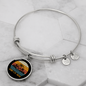 Shih Tzu Mom Bracelet Stainless Steel or 18k Gold Circle Bangle-Express Your Love Gifts