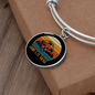 Shih Tzu Mom Bracelet Stainless Steel or 18k Gold Circle Bangle-Express Your Love Gifts