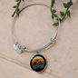 Shih Tzu Mom Bracelet Stainless Steel or 18k Gold Circle Bangle-Express Your Love Gifts