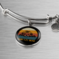 Shih Tzu Mom Bracelet Stainless Steel or 18k Gold Circle Bangle-Express Your Love Gifts