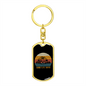 Shih Tzu Mom Keychain Stainless Steel or 18k Gold Dog Tag Keyring-Express Your Love Gifts
