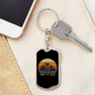Shih Tzu Mom Keychain Stainless Steel or 18k Gold Dog Tag Keyring-Express Your Love Gifts