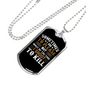 Shoot To Kill Hunting Necklace Stainless Steel or 18k Gold Dog Tag 24" Chain-Express Your Love Gifts